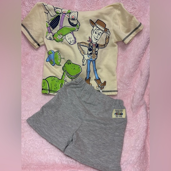 Disney Pixar Toy Story Woody Buzz Lightyear Kid Toddler  Set 4T - Picture 2 of 6